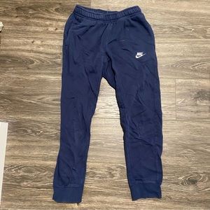 Nike navy blue sweatpants, size S